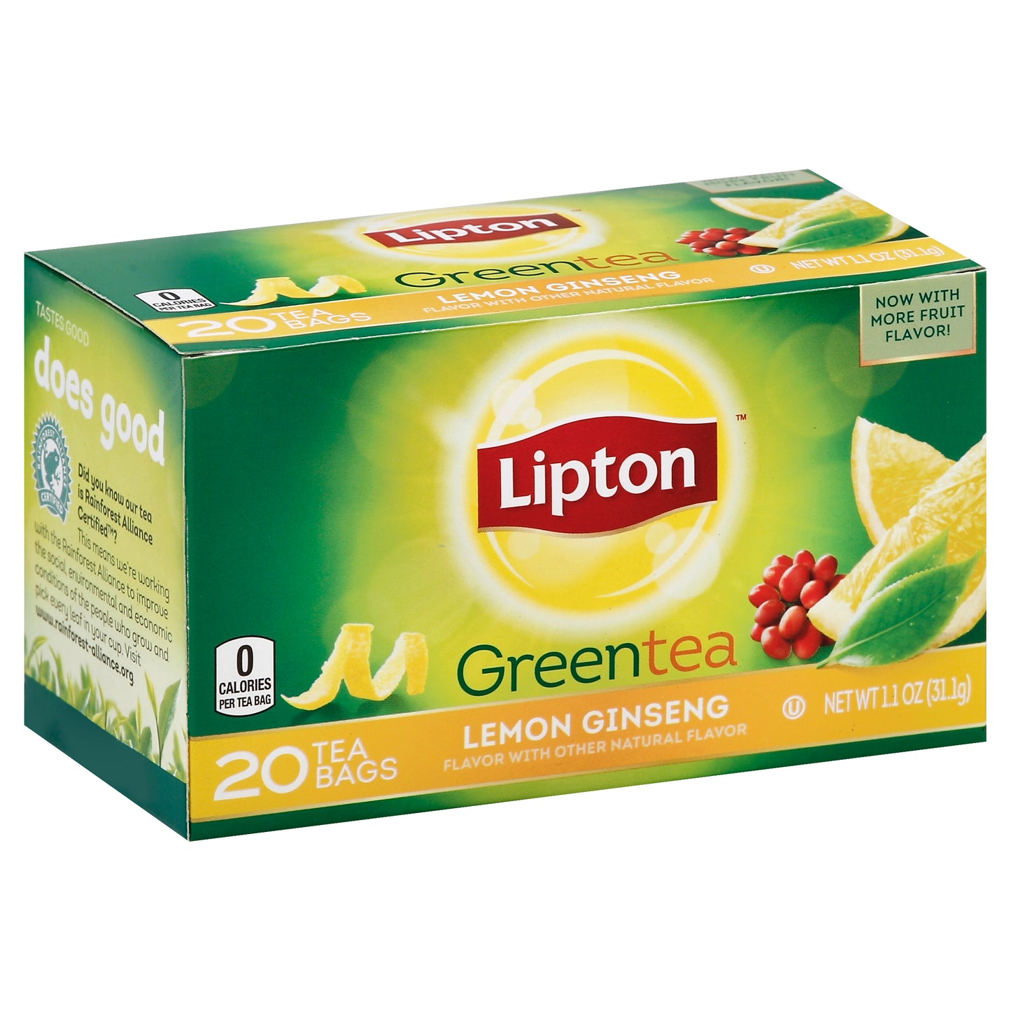 Lipton Tea Grain Lemon Ginseng 20 Bag (Pack Of 6)