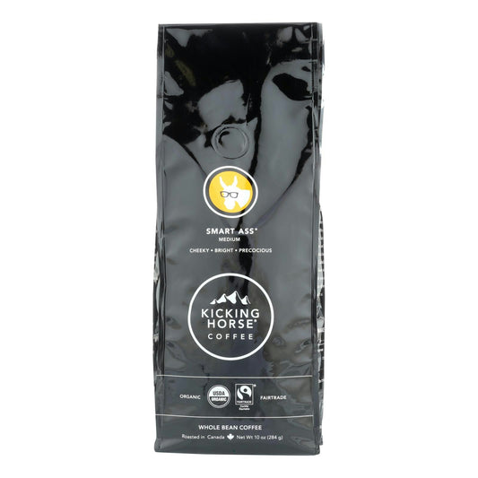 Kicking Horse Coffee - Whole Bean - Smart Ass 10 Oz (Pack of 6)