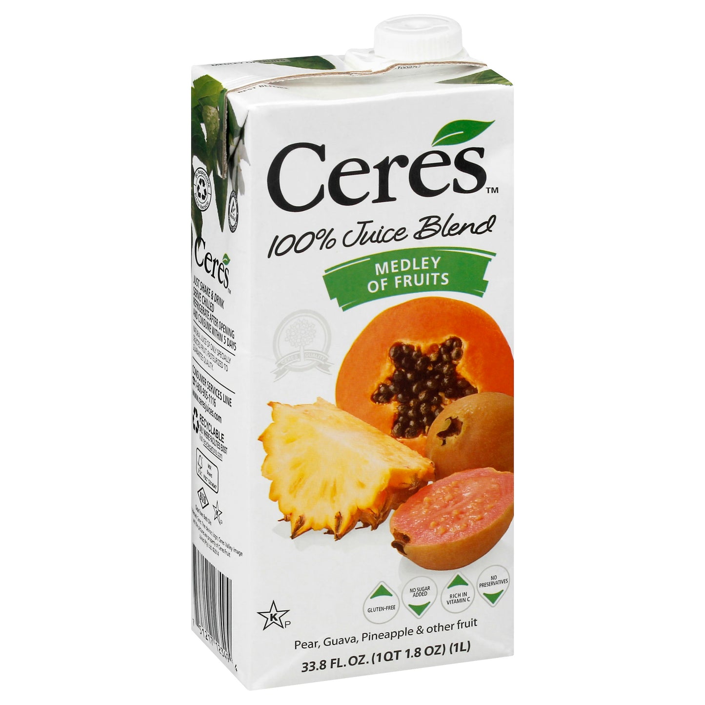 Ceres Juice Fruit Medley 33.8 FO (Pack of 12)