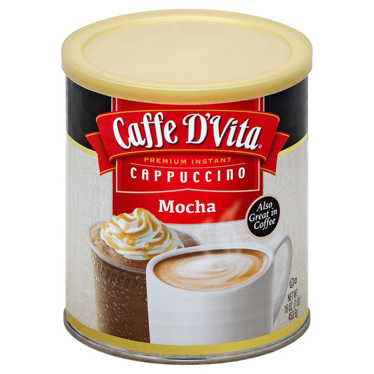 Caffe D Vita Cappuccino Instant Mocha 16 oz (Pack Of 6)