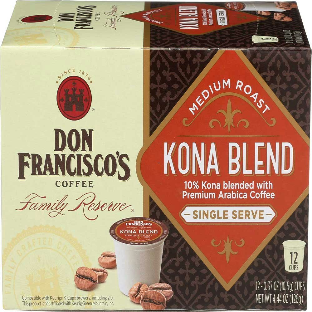 Don Franciscos Kona Blend Medium Roast Single Serve Coffee