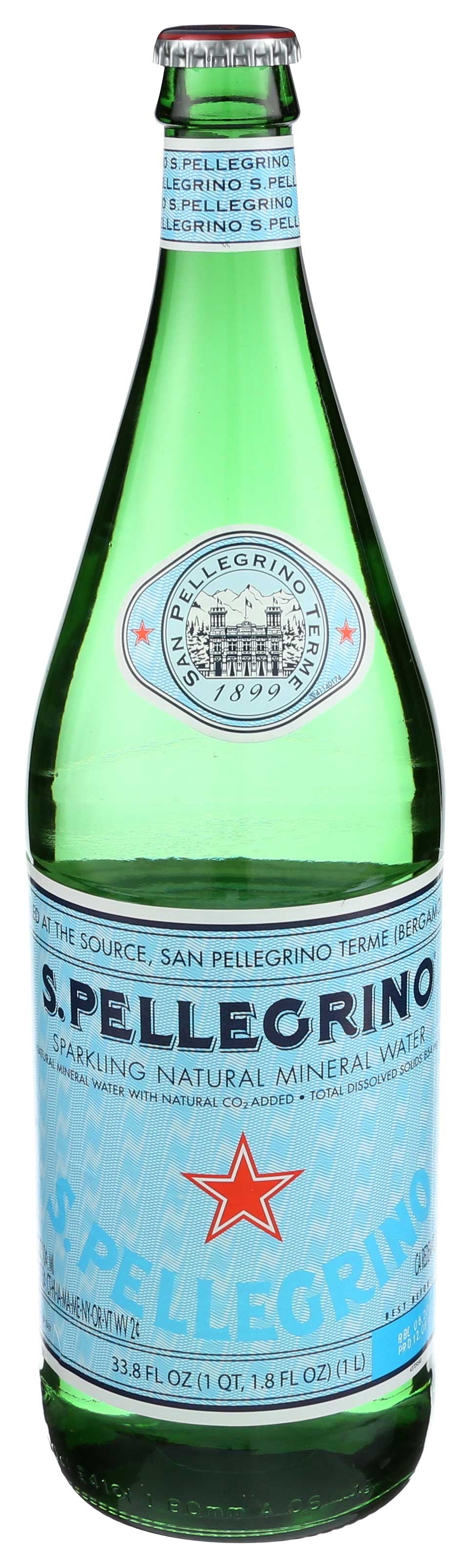 Sparkling Water San Pellegrino - 33.8 ounce each (Pack of 12)