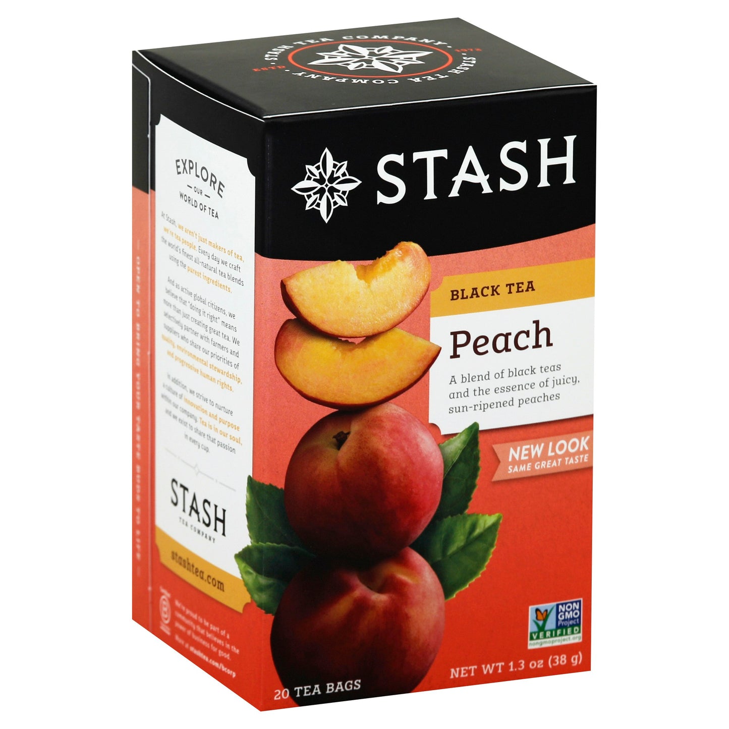 Stash Tea Tea Peach 20 Bag (Pack of 6)