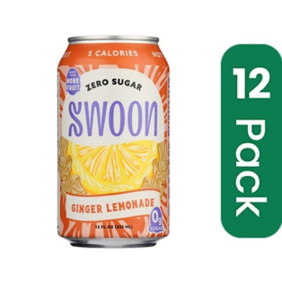 Swoon - Lemonade Ginger Zero Sugar 12 fl. oz (Pack of 12)