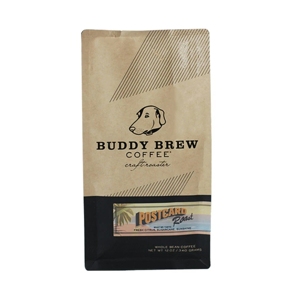 Buddy Brew - Whole Bean Postcard Roast Coffee - 12 oz (Pack of 6)