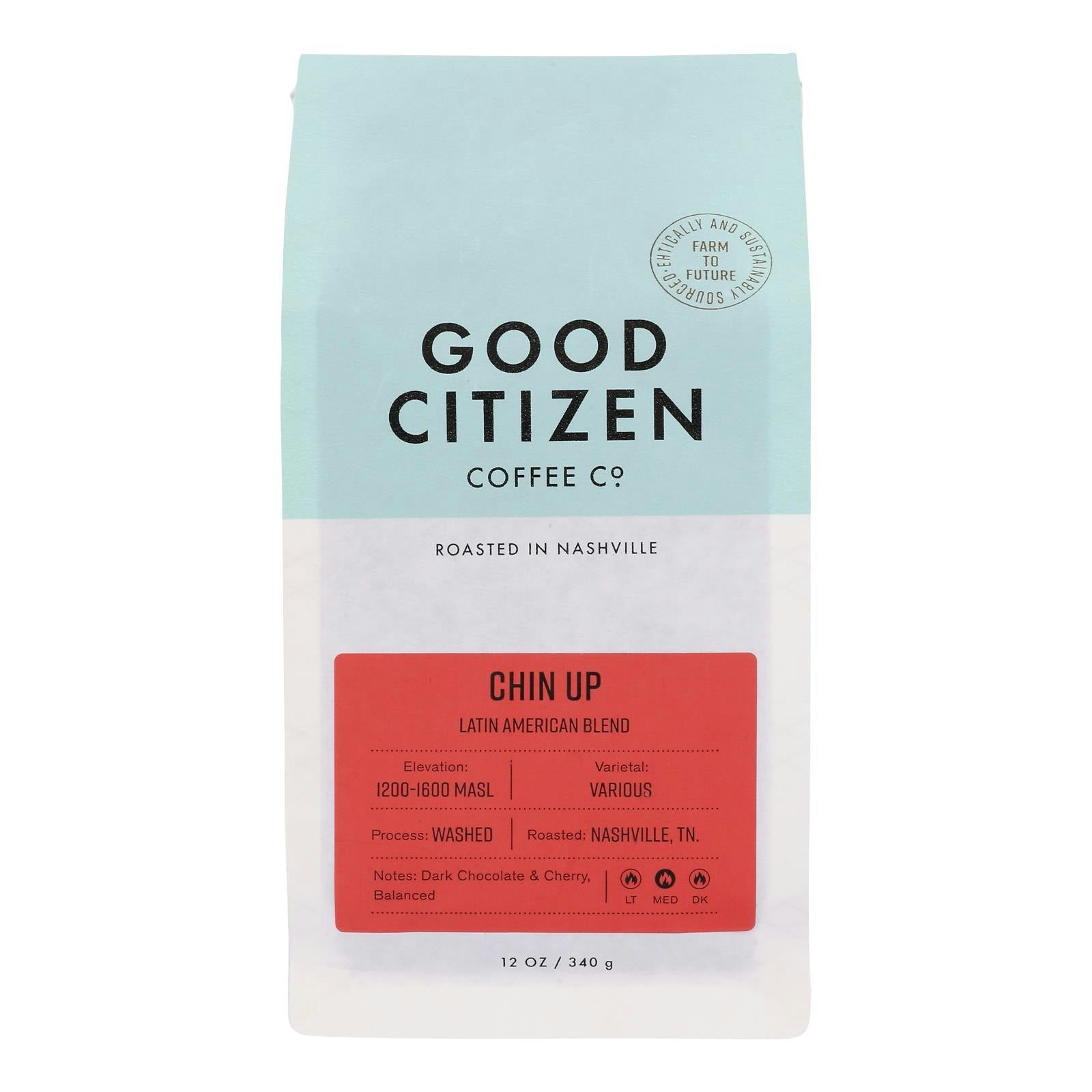 Good Citizen Coffee Co. - Coffee Medium Roasted Chin Up 12 oz (Pack of 6)