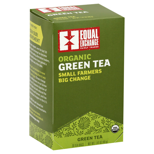 Equal Exchange Tea Green Organic 20 Bag (Pack of 6)