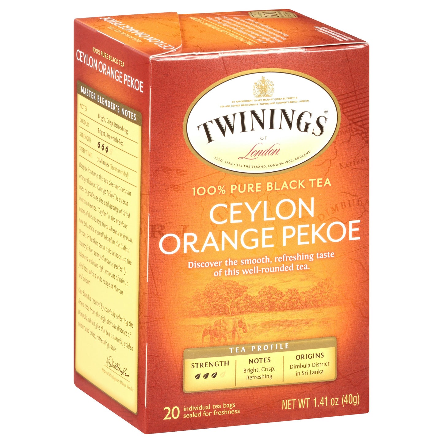 Twining Tea Tea Ceylon 20 Bag (Pack of 6)