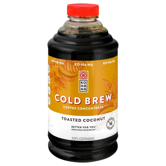 Kohana Cold Brew Concentrate Toasted Coconut C 32 oz (Pack of 6)