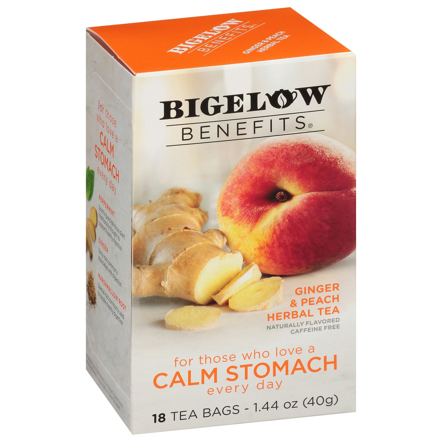 Bigelow Tea Ginger & Peach 1.35 oz (Pack of 6)