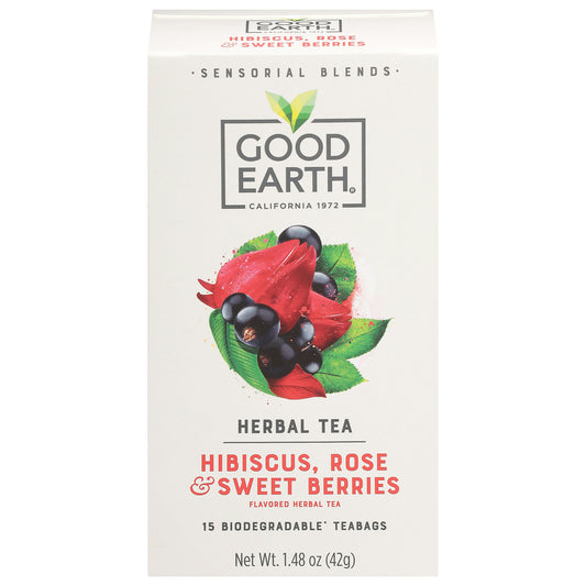 Good Earth Tea Sensorial Berry Rose 15 Bag (Pack of 5)