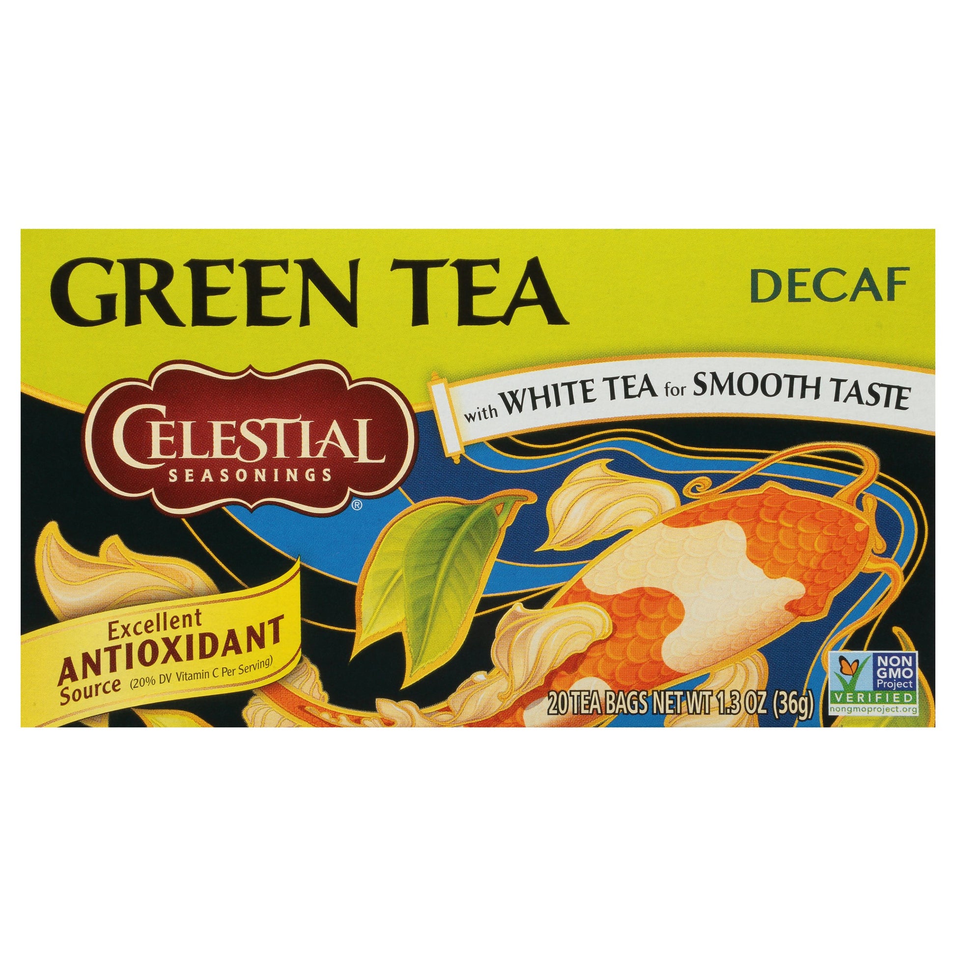 Celestial Seasonings Tea Green Decaffeinated 20 Bag (Pack of 6)