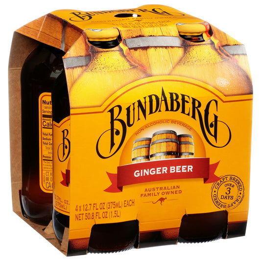 Bundaberg Soda Ginger Beer 4Pk 1500 Ml (Pack of 6)