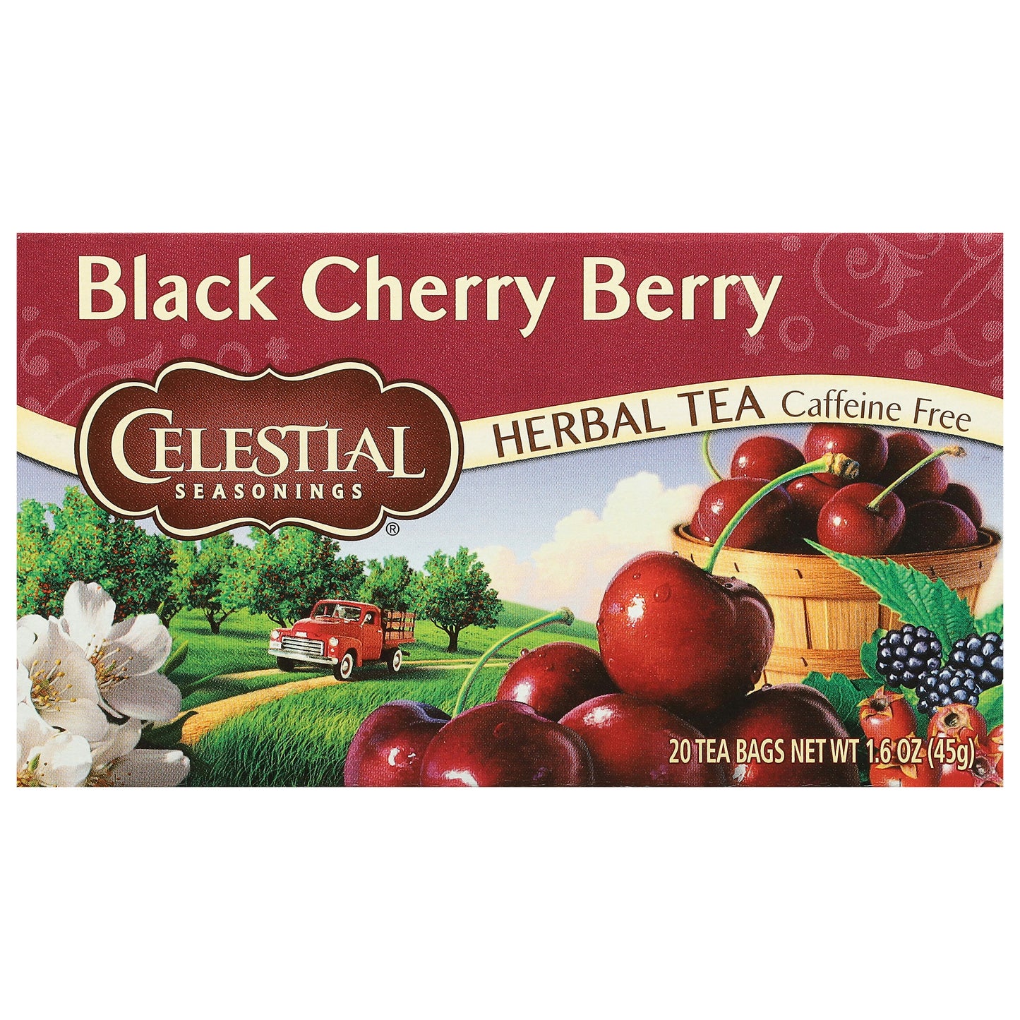 Celestial Seasonings Tea Herb Black Cherry Berry 20 Bag (Pack of 6)