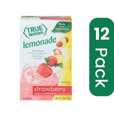 True Citrus Mix Water Strawberry Lemonade 1.06 oz (Pack of 12)