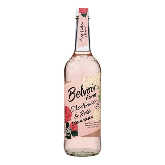 Belvoir - Organic Lemonade - Elderflower and Rose 25.4 fl oz (Pack of 6)