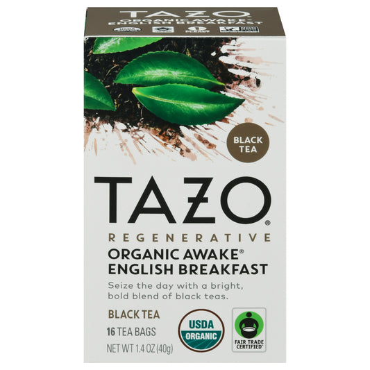 Tazo Tea Bag Awake Organic 16 Bag (Pack of 6)