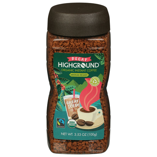 Highground Coffee Instant Decaffeinated Organic